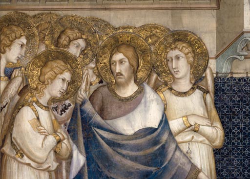 Christus erscheint dem hl. Martin von Tours im Traum from Simone Martini