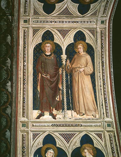 Die Heiligen Ludwig IX. und Ludwig von Toulouse from Simone Martini
