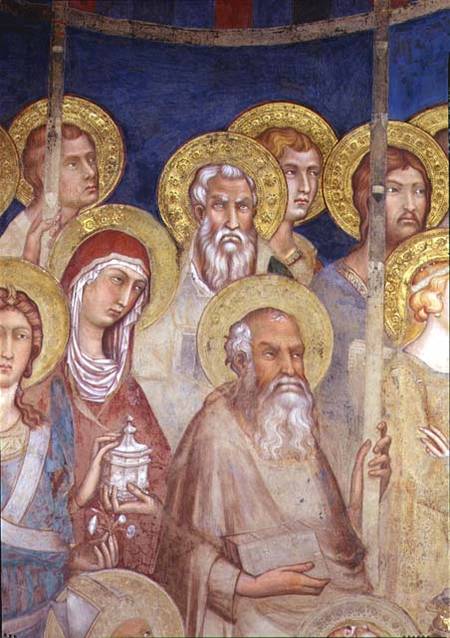 Maesta, detail of saints from Simone Martini