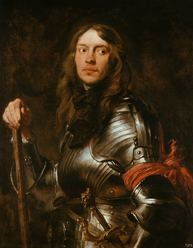 Portrait of a soldier with a red armband from Sir Anthonis van Dyck