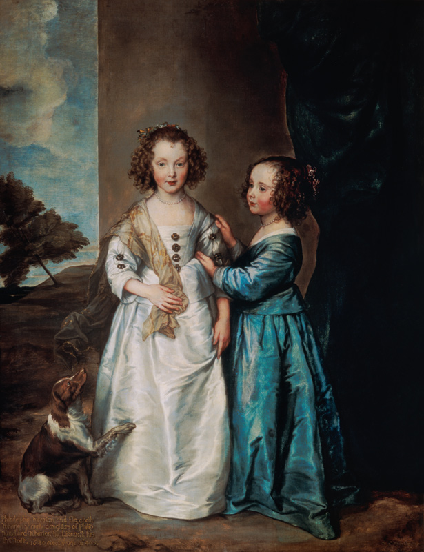 Portrait of Elizabeth and Philadelphia Wharton from Sir Anthonis van Dyck