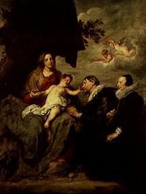 Madonna with founder married couple from Sir Anthonis van Dyck
