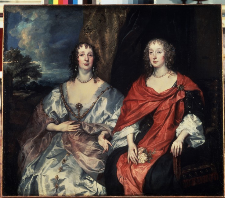 Portrait of Anne Dalkeith, Countess of Morton and Anne Kirke, Ladies-in-Waiting to Queen Henrietta M from Sir Anthonis van Dyck