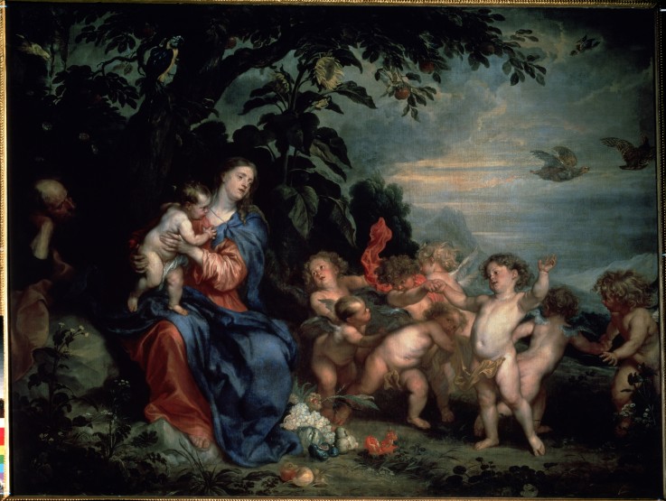 Rest on the Flight into Egypt (Virgin with Partridges) from Sir Anthonis van Dyck