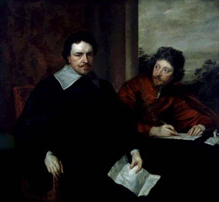 Thomas Wentworth, 1st Earl of Strafford (1593-1641) with Sir Philip Mainwaring (1589-1661) from Sir Anthonis van Dyck