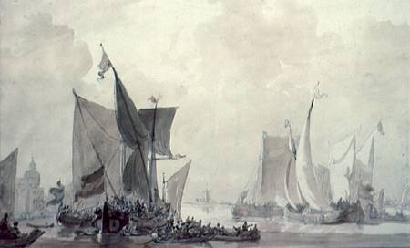 Sea Piece with Dutch shipping from Sir Augustus Wall Callcott