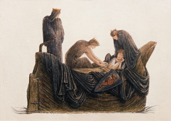 Die Überfahrt von König Artus from Sir Edward Burne-Jones