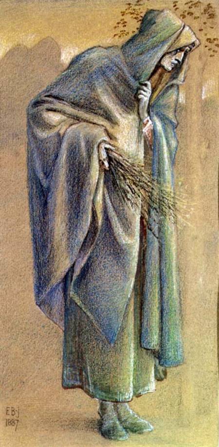 Cloaked figure from Sir Edward Burne-Jones