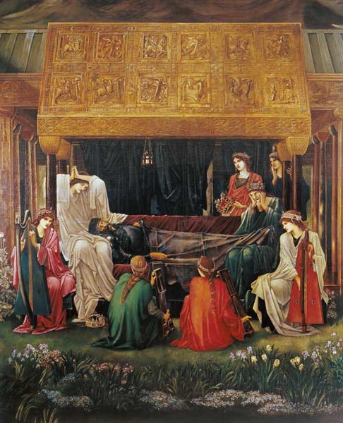 The last sleep of Arthur in Avalon from Sir Edward Burne-Jones