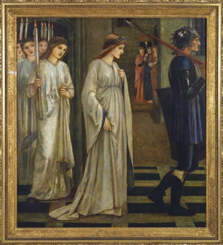 Prinzessin Sabra wird zum Drachen geführt from Sir Edward Burne-Jones