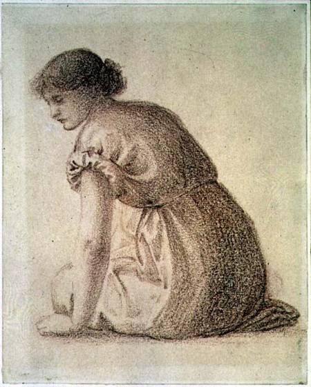 A Seated Figure of a Woman from Sir Edward Burne-Jones