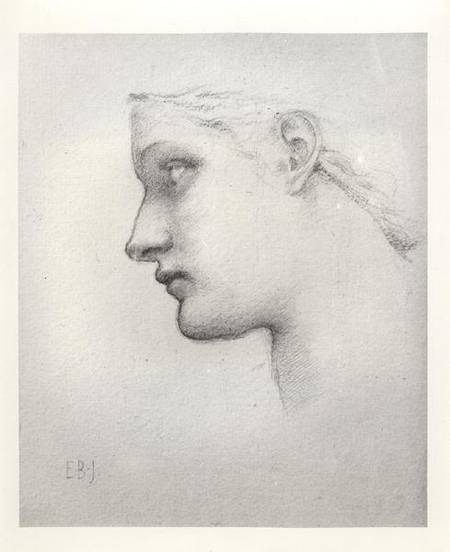 Variant Study for Head of the Queen in Laus Veneris from Sir Edward Burne-Jones