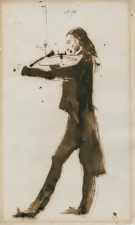 Portrait of Niccolò Paganini (1782-1840) from Sir Edwin Henry Landseer
