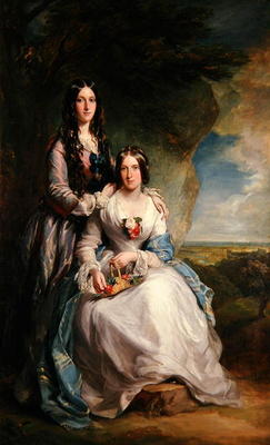 Lady Adeliza Manners and Lady Mary Foley, 1848 (oil on canvas) from Sir Francis Grant