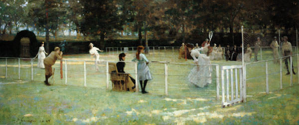 The tennis game from Sir John Lavery