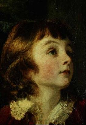 Head of a child detail from the painting the Fourth Duke of Marlborough (1739-1817) and his Family