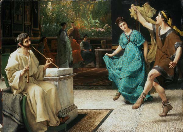 Dance in the old Rome. from Sir Lawrence Alma-Tadema