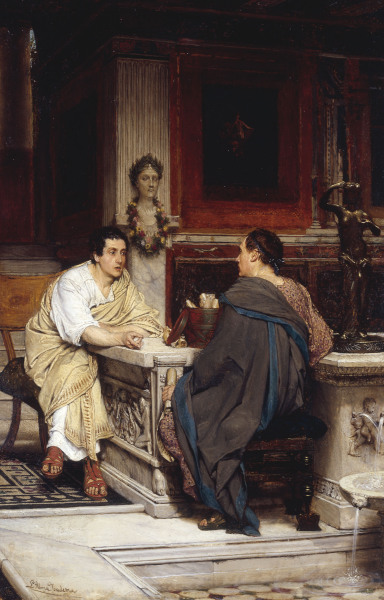 A Chat or The Disclosure from Sir Lawrence Alma-Tadema