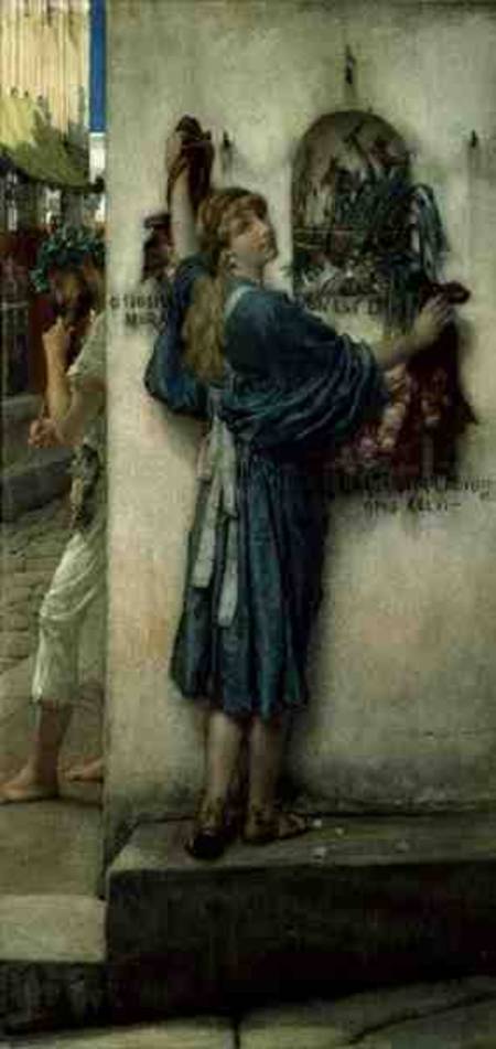 The Street Altar from Sir Lawrence Alma-Tadema