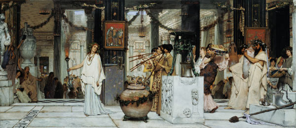 The Vintage Festival in Ancient Rome from Sir Lawrence Alma-Tadema