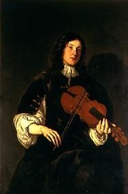 A violin player from Sir Peter Lely