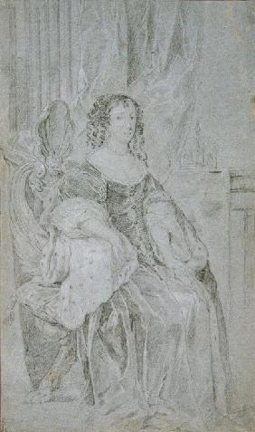 Portrait of Catherine of Braganza (1638-1705), Queen consort of England