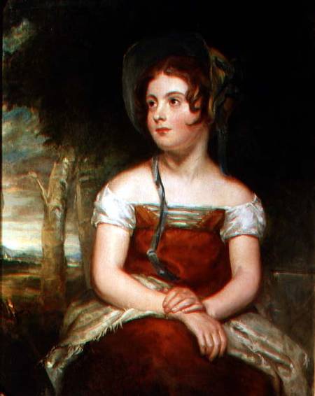 Portrait of a girl, possibly the artist's daughter from Sir William Beechey