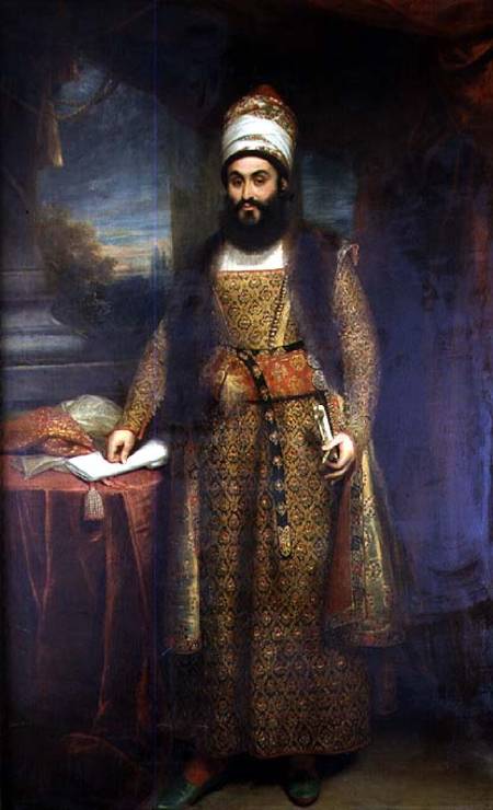 Portrait of Mirza Abul Hassan, Persian Ambassador (1785-1880) Sent by the King of Persia to England from Sir William Beechey