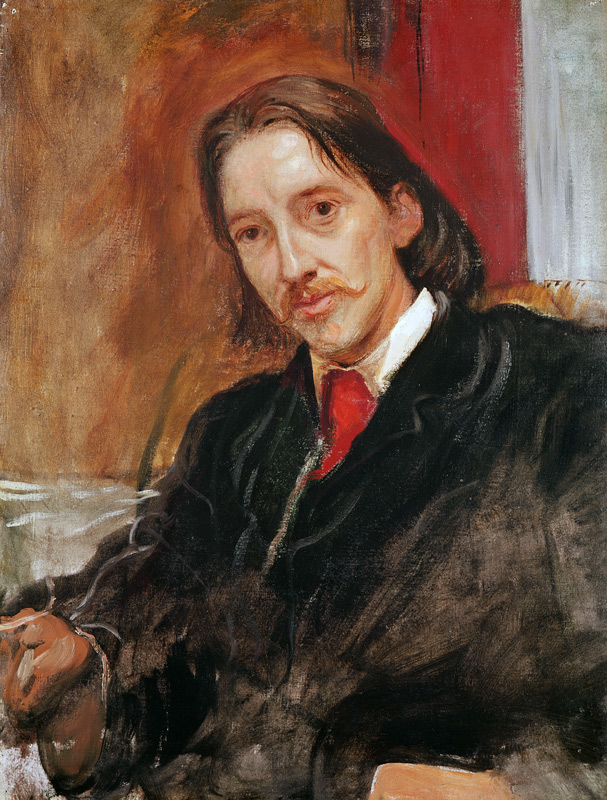 Portrait of Robert Louis Stevenson (1850-1894) 1886 from Sir William Blake Richmond