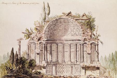 Architectural drawing for mausoleum for Frederick, Prince of Wales (1707-51)