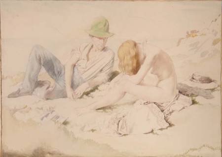 The Draughtsman and His Model from Sir William Orpen