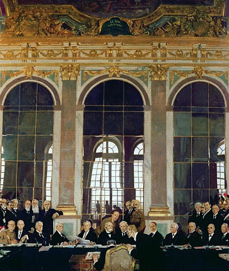 The Treaty of Versailles from Sir William Orpen