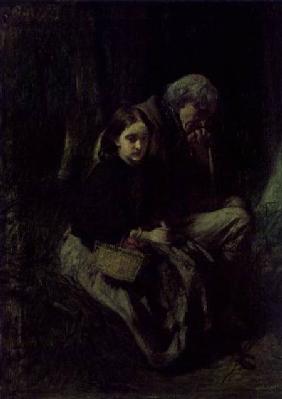 Little Nell and Her Grandfather in the Wood