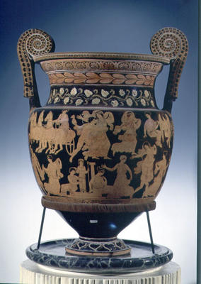Red-figure volute krater, Apulian (ceramic) (see also 85031 & 85032) from Sisyphus Painter