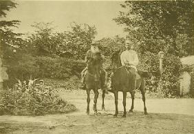 Leo Tolstoy riding in Yasnaya Polyana