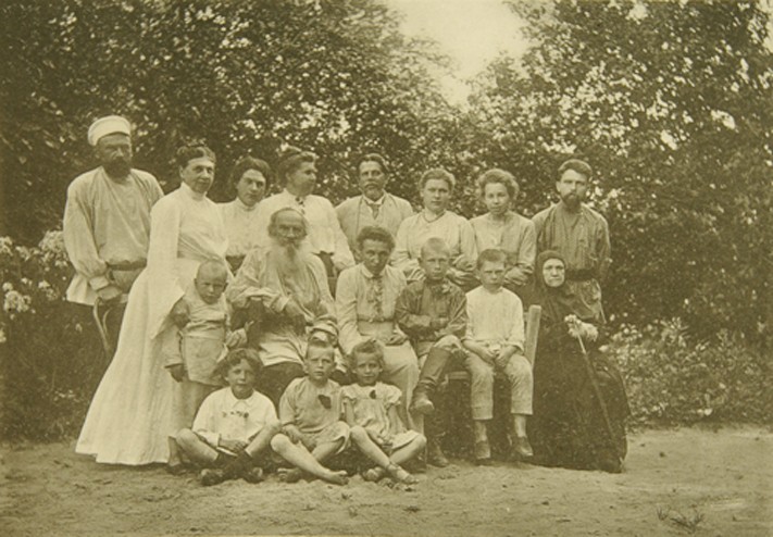 Leo Tolstoy with his Family in Yasnaya Polyana from Sophia Andreevna Tolstaya