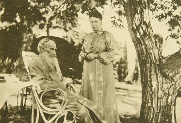 Leo Tolstoy and Sophia Andreevna in Gaspra on the Crimea from Sophia Andreevna Tolstaya