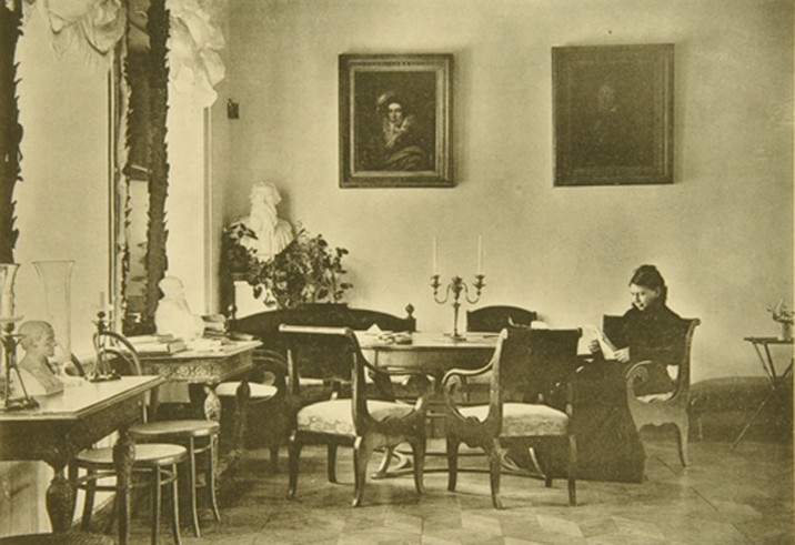 Tolstoy's wife, Sophia Andreevna, in Dining room in Yasnaya Polyana from Sophia Andreevna Tolstaya