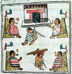 Ms. Palat. 218-220 Book IX Judgement and Punishment in the Aztec empire, from the ''Florentine Codex