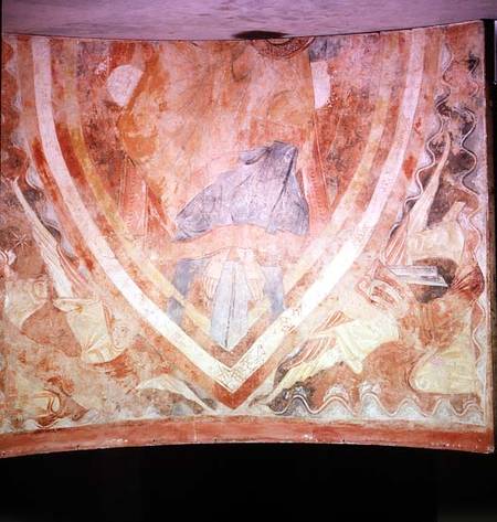 Wall Painting of the Pantocrator from the Caves of Cruz de Maderuelo from Spanish School