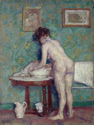 Interior with Nude (oil on canvas) from Spencer Frederick Gore