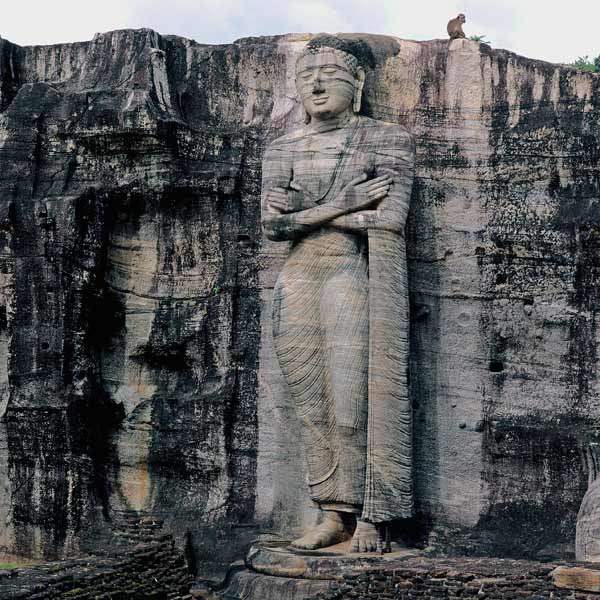 Standing Buddha, Gal Vihara from Sri  Lankan