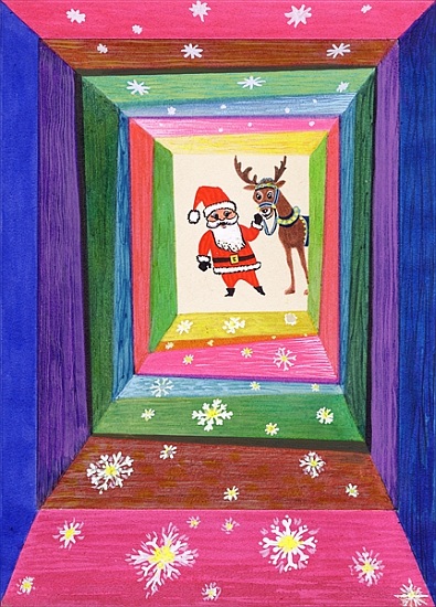 Santa and his reindeer from Stanley  Cooke