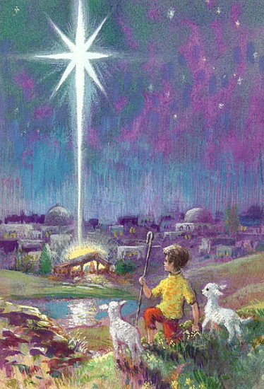 The Star of Bethlehem (gouache on paper)  from Stanley  Cooke