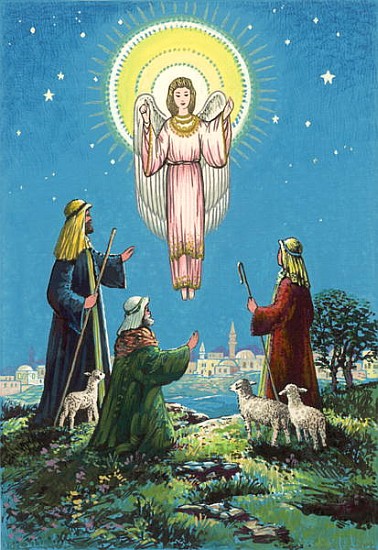 The Three Shepherds (gouache)  from Stanley  Cooke