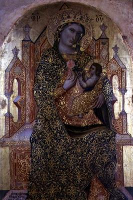 Madonna and Child Enthroned (tempera on panel) from Stefano Veneziano