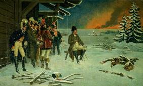 Napoleon at Maly Yaroslavets (oil on canvas)