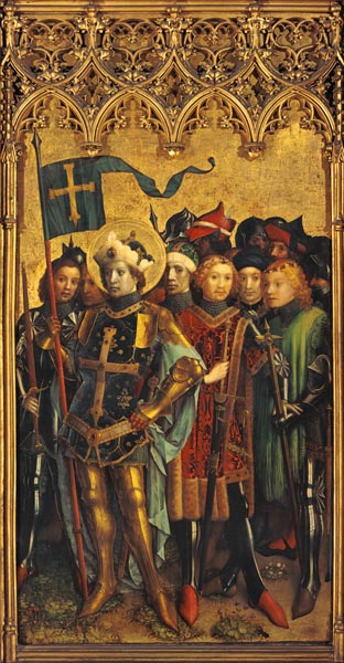 Three king altar in the cathedral to Cologne: The St. Gereon with companions from Stephan Lochner