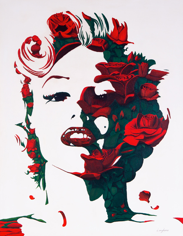 Marilyn Monroe Red Roses from Stephen Langhans
