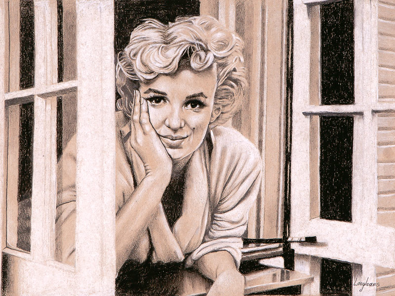 Marilyn Monroe at the window from Stephen Langhans